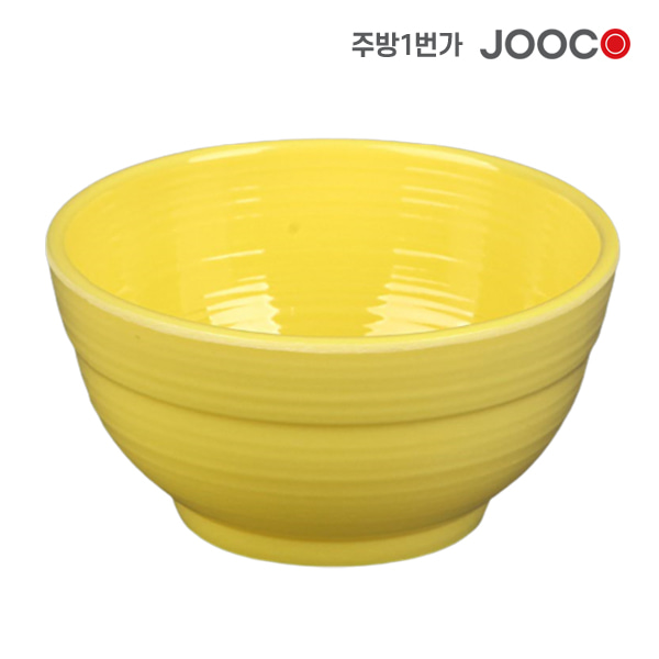 주코365 주름밥그릇 노랑 JC-001