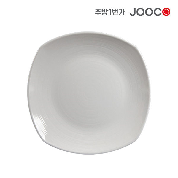 주코365 주름사각양식접시 아이보리 JC-008