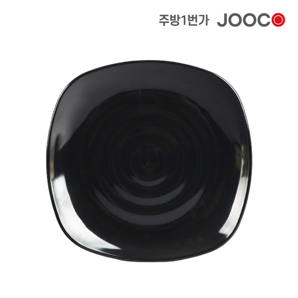 주코365 골사각양식접시 검정 JC-2005151
