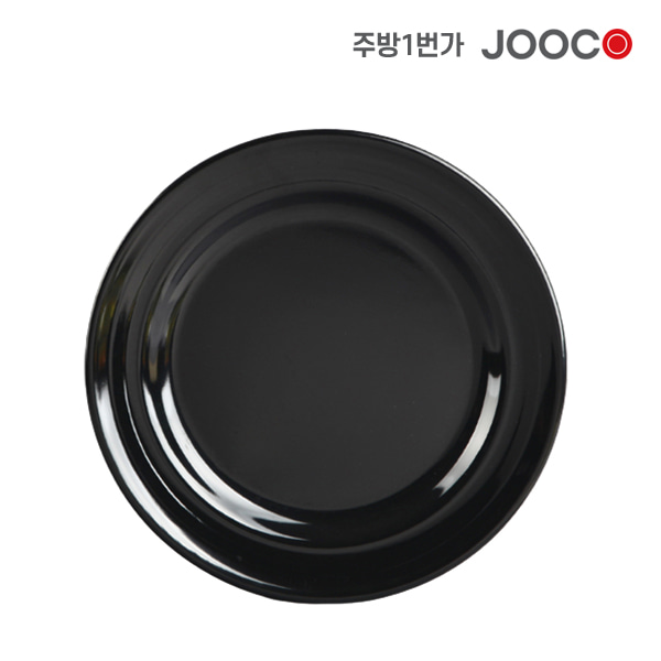 주코365 코스모원형양식접시 검정 JC-7005