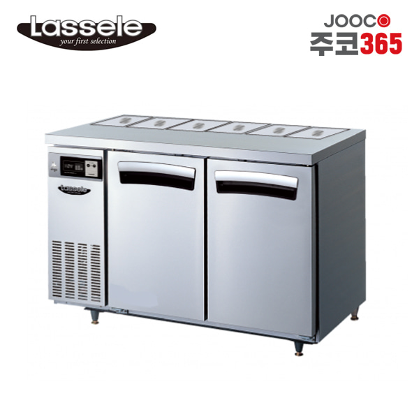 주코365(JOOCO) 라셀르 LTB-1224R-B1 뒷줄밧드 반찬테이블 올냉장 300L