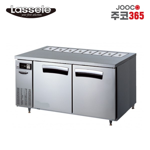 주코365(JOOCO) 라셀르 LTB-1524R-B1 뒷줄밧드 반찬테이블 올냉장 412L
