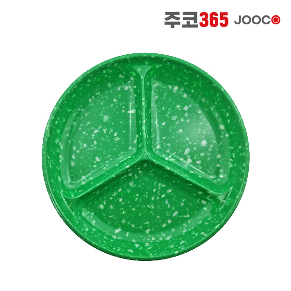 주코365(JOOCO) 원형3절 레트로 분식그릇 포장마차