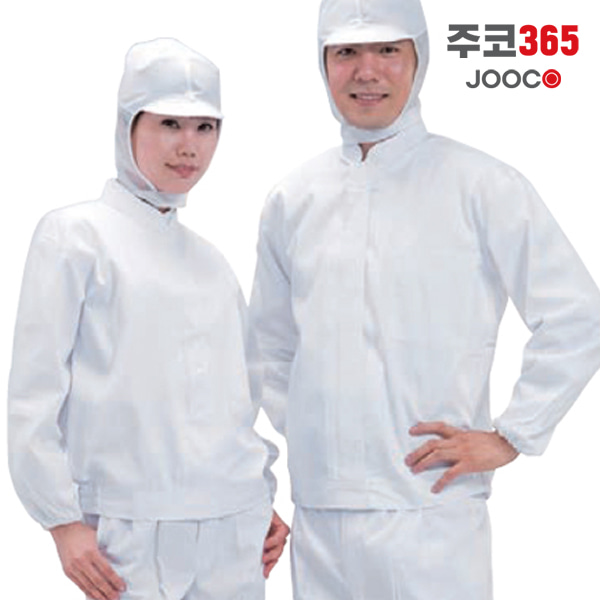 주코365 작업복 상의 긴팔 (807)흰색 차이나형