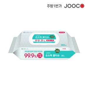 주코(JOOCO)유한킴벌리 그린핑거 손소독 물티슈 30매