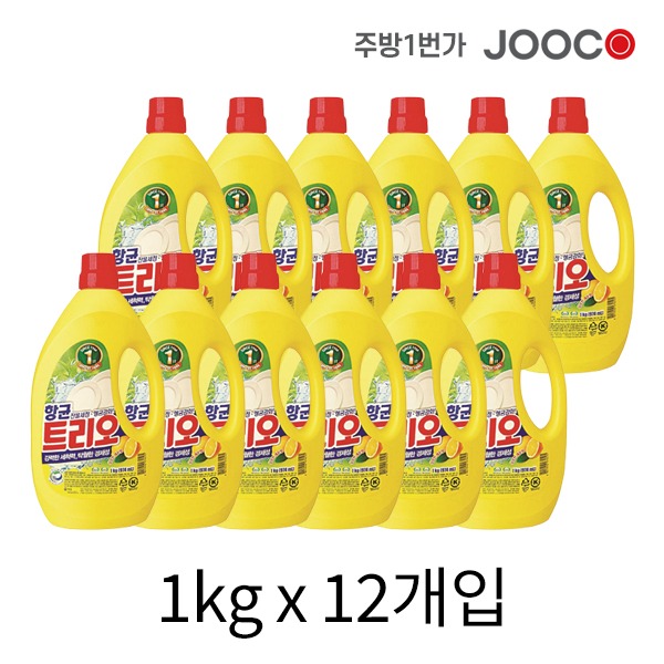 주코(JOOCO) 애경 향균 트리오 1kg x 12개 주방세제