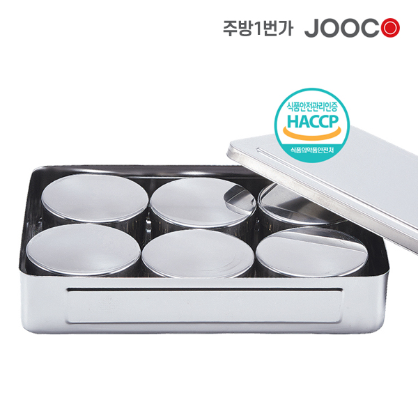 주코(JOOCO) 사각 보존식용기 사각-원형6P